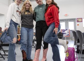 LCSD2 seniors receive boots to support mental health awareness LCSD2 seniors receive boots to support mental health awareness