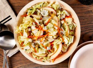 Cabbage Salad with Apple, Walnuts & Gorgonzola Cabbage Salad with Apple, Walnuts & Gorgonzola