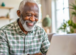 Internet use linked to better mental health for older adults (Photo credit: Adobe Stock)