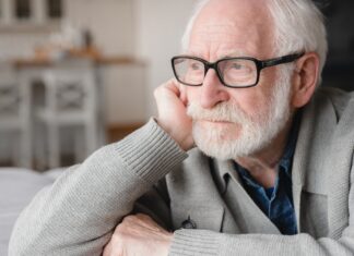 Integrated anti-aging strategy could reduce neurodegeneration Closeup cropped portrait of lonely missing old people.