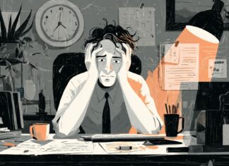 Anxious Mondays Leave Lasting Mark on Stress Neuroscience News logo for mobile.